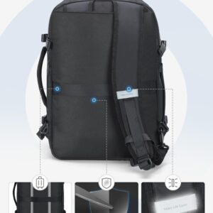 Lekespring Handgepäck Reiserucksack mit 6-teilige Kleidertaschen-Packing Cubes, Weekender – Bild 5