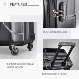 Samsonite Centric Hardside, erweiterbares Gepäck mit Spinner-Rädern, Schwarz – Bild 4