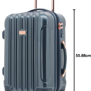 Kensie 50,8 cm Alma Handgepäck, TSA-Schloss, Spinner, Midnight Blue, Carry-On 20-Inch, Alma Hardside Spinner Gepäck – Bild 8