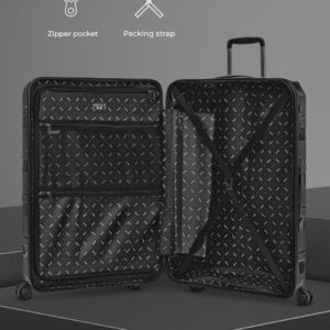 REDOLZ Hartschalen Koffer-Set 3-teilig | aus hochwertigem, leichtem Polypropylen Material | 4 Doppelrollen & TSA für Damen & Herren (Essentials 10) – Bild 7