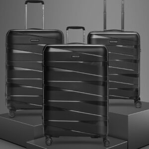 REDOLZ Hartschalen Koffer-Set 3-teilig | aus hochwertigem, leichtem Polypropylen Material | 4 Doppelrollen & TSA für Damen & Herren (Essentials 10) – Bild 9