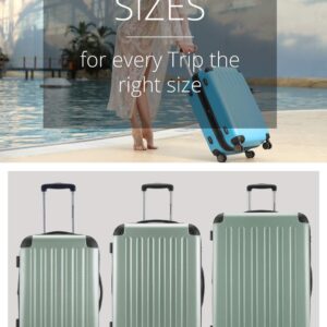 HAUPTSTADTKOFFER - SPREE - Handgepäck Hartschalen-Koffer Trolley Rollkoffer Reisekoffer, 4 Doppel-Rollen, 55 cm, 42 L, Ausziehgriff, Mint – Bild 6
