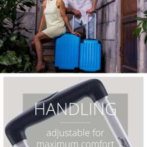 HAUPTSTADTKOFFER - SPREE - Handgepäck Hartschalen-Koffer Trolley Rollkoffer Reisekoffer, 4 Doppel-Rollen, 55 cm, 42 L, Ausziehgriff, Mint – Bild 7