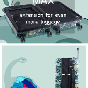 HAUPTSTADTKOFFER - Mitte - Handgepäck, 2,9 kg kinderleicht, TSA, Hartschalenkoffer, Trolley 4. Rollen, Handgepäck 55 cm, 42 Liter, Motiv Koffer, DINO FLORAL – Bild 5