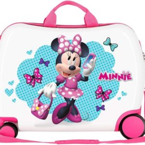 Disney Minnie Good Mood Kinder-Koffer Mehrfarbig 50x38x20 cms Hartschalen ABS Kombinationsschloss 34L 2,1Kgs 4 Räder Handgepäck, Weiß – Bild 4