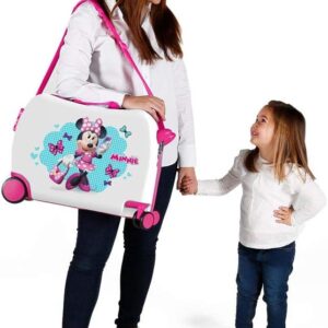 Disney Minnie Good Mood Kinder-Koffer Mehrfarbig 50x38x20 cms Hartschalen ABS Kombinationsschloss 34L 2,1Kgs 4 Räder Handgepäck, Weiß – Bild 8