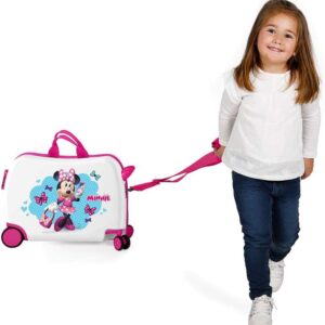 Disney Minnie Good Mood Kinder-Koffer Mehrfarbig 50x38x20 cms Hartschalen ABS Kombinationsschloss 34L 2,1Kgs 4 Räder Handgepäck, Weiß – Bild 9