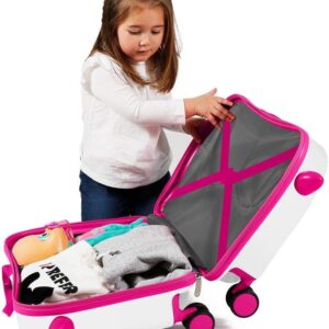 Disney Minnie Good Mood Kinder-Koffer Mehrfarbig 50x38x20 cms Hartschalen ABS Kombinationsschloss 34L 2,1Kgs 4 Räder Handgepäck, Weiß – Bild 10