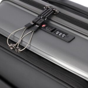 Travelite 4-Rad Handgepäck Koffer klein 42 Liter mit Vortasche, Gepäck Serie TRIENT: Hartschalen Trolley erfüllt IATA-Bordgepäckmaß, 55 cm – Bild 3