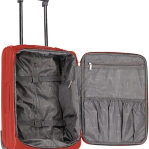 paklite Handgepäck Koffer mit 2 Rollen, Reisekoffer klein, Orlando, Klassischer Weichgepäck Trolley im zeitlosen Design, 53 cm, 37 Liter – Bild 6