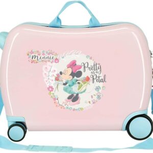 Disney Minnie Florals Kinderkoffer, Rosa, 50 x 38 x 20 cm, starr, ABS-Kombinationsverschluss, 34 l, 1,8 kg, 4 Räder, Handgepäck – Bild 3