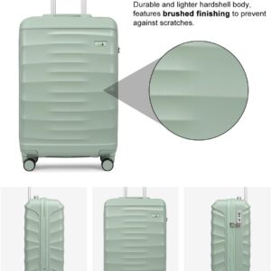 Sea choice Handgepäck Koffer Kabinenkoffer Hartschalen YKK Trolley Rollkoffer 36L Mittelgroß ABS Reisekoffer mit TSA-Schloss und 4 Rollen, 55cm – Bild 7