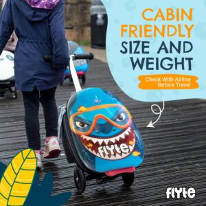 Flyte Scooter Koffer - 2-in-1, 45 cm Reisekoffer Kinder, 25 Liter Fassungsvermögen Kinderkoffer Handgepäck, Reisetasche Kinder mit Rollen, Hartschalenkoffer Kinderreisetasche – Bild 7