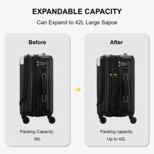 LEVEL8 Koffer Trolleys Handgepäck Hartschalenkoffer Rollkoffer Reisekoffer, TSA – Bild 7