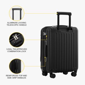 LEVEL8 Koffer Trolleys Handgepäck Hartschalenkoffer Rollkoffer Reisekoffer, TSA – Bild 8