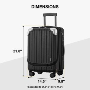 LEVEL8 Koffer Trolleys Handgepäck Hartschalenkoffer Rollkoffer Reisekoffer, TSA – Bild 9