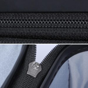 TydeCkare 20" Handgepäck mit Laptopfach, 55x40x20cm, Airline Kompatibel, 34L Hartschalenkoffer Klein, Leicht, 4 Rollen, mit TSA Schloss, Rotwein – Bild 6
