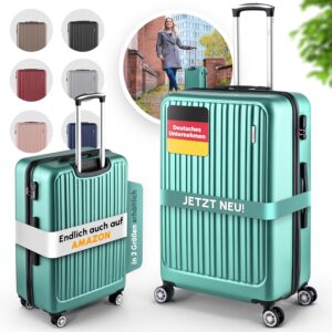Easy Move ABS Hartschalenkoffer [ERGONOMISCH & SICHER] - Großer Trolley Koffer mit 360° Rädern, Zahlen Schloss - reisekoffer groß, hartschalenkoffer, Luggage – Bild 8