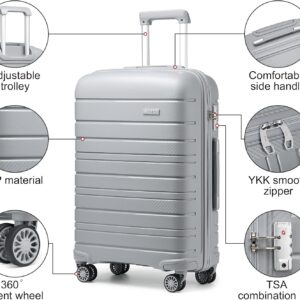 KONO Hartschalenkoffer, mit TSA-Schloss und 4 Spinner-Rädern, Gepäck-Sets mit Spinner-Rädern – Bild 3