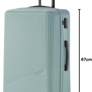 Travelite 4-Rad Hartschalenkoffer mittelgroß 65 Liter, Gepäck Serie Bali: ABS Hartschalen Trolley mit TSA Kombinationsschloss, 67 cm – Bild 3