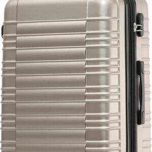 BEIBYE Reisekoffer 2088 Hartschalekoffer Gepäck Koffer Trolley Bordcase Handgepäck M in 14 Farben (Champagner)