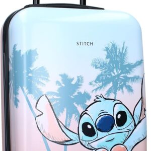 Disney Stitch Trolley Koffer ABS-Hartschale Mädchen Trolly Kindertrolley Handgepäck Kindergepäck