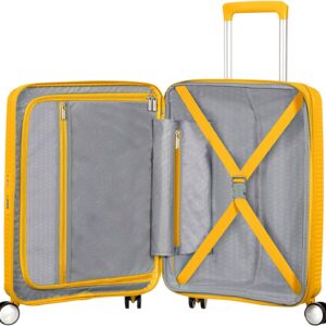 American Tourister Soundbox - Spinner S Erweiterbar Handgepäck, 55 cm, 41 L, Gelb (Golden Yellow) – Bild 3