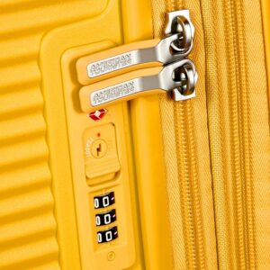 American Tourister Soundbox - Spinner S Erweiterbar Handgepäck, 55 cm, 41 L, Gelb (Golden Yellow) – Bild 6