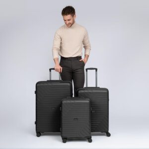 REDOLZ Hartschalen Koffer-Set 3-teilig | aus hochwertigem, leichtem Polypropylen Material | 4 Doppelrollen & TSA-Schloss für Damen & Herren (Essentials 05) – Bild 6