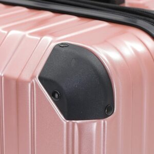 Münicase M816 TSA-Schloß Koffer Reisekoffer Trolley Kofferset Hardschale Boardcase Handgepäck (Rosagold, Kleiner Koffer) – Bild 4