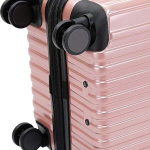 Münicase M816 TSA-Schloß Koffer Reisekoffer Trolley Kofferset Hardschale Boardcase Handgepäck (Rosagold, Kleiner Koffer) – Bild 7