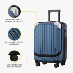 LEVEL8 Koffer Trolleys Handgepäck Hartschalenkoffer Rollkoffer Reisekoffer, TSA – Bild 5