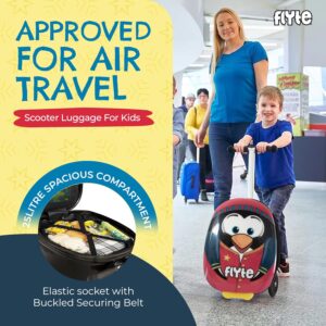 Flyte Scooter Koffer - 2-in-1, 45 cm Reisekoffer Kinder, 25 Liter Fassungsvermögen Kinderkoffer Handgepäck, Reisetasche Kinder mit Rollen, Hartschalenkoffer Kinderreisetasche – Bild 5