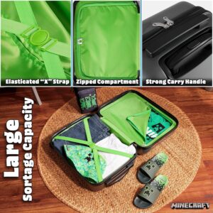Minecraft Hartschalen Koffer Trolley Kinder Reisekoffer Leicht Reisetrolley 4 Rollen für Mädchen Jungen und Teenager – Bild 6