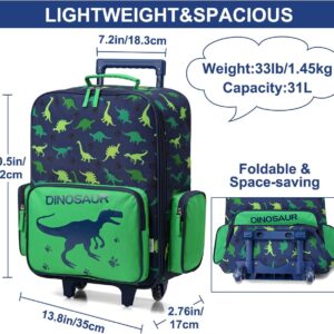VASCHY Reisekoffer mit 2 Rädern für Kinder, 52 x 35 x 17 cm, 31 Liter – Bild 3