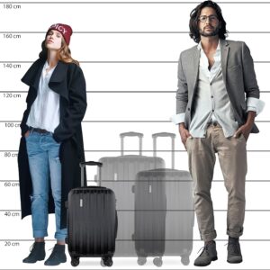 bugatti Lima Hartschalenkoffer 58x38x23,5 cm, 33,8L, 4-Rollen mit TSA-Schloss, Schwarz – Bild 6