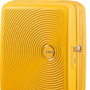 American Tourister Soundbox - Spinner S Erweiterbar Handgepäck, 55 cm, 41 L, Gelb (Golden Yellow)