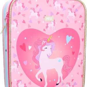 Vadobag Einhorn Trolley Koffer 12 L Kindertrolley Handgepäck Trolly Mädchen ab 2 3 Jahre
