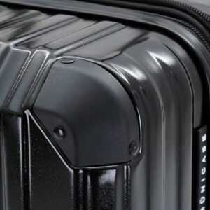 Münicase M816 TSA-Schloß Koffer Reisekoffer Trolley Kofferset Hardschale Boardcase Handgepäck (Schwarz, Mittler Koffer) – Bild 4
