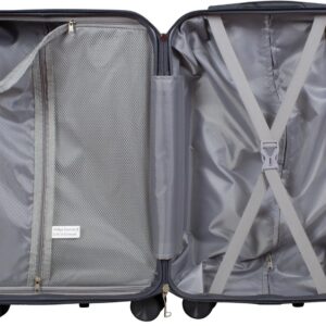 Trendyshop365 Kleiner Handgepäck Trolley Ravenna 56cm 50 Liter 4 Räder Zahlenschloss grau – Bild 5