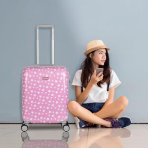 ITACA - Koffer Kinder Jungen Starre Kinder Koffer Leichte - Kinderkoffer Jungen für Flugzeugkabine Koffer Kinder Mädchen mit 4 Rädern - Koffer für Kinder 55x40x20, Rosa – Bild 3