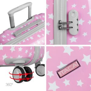 ITACA - Koffer Kinder Jungen Starre Kinder Koffer Leichte - Kinderkoffer Jungen für Flugzeugkabine Koffer Kinder Mädchen mit 4 Rädern - Koffer für Kinder 55x40x20, Rosa – Bild 5