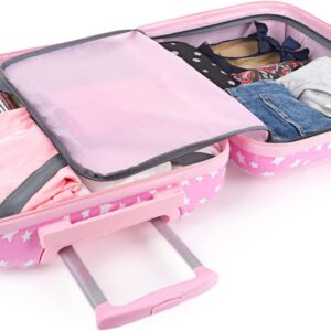 ITACA - Koffer Kinder Jungen Starre Kinder Koffer Leichte - Kinderkoffer Jungen für Flugzeugkabine Koffer Kinder Mädchen mit 4 Rädern - Koffer für Kinder 55x40x20, Rosa – Bild 7