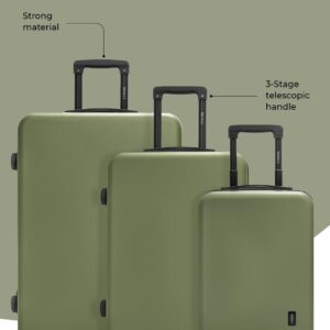 REDOLZ Hartschalen Koffer-Set 3-teilig | Leichte Reise-Trolleys aus hochwertigem, robustem ABS Material | Ultra-leicht für Damen & Herren | 4 Doppelrollen & TSA-Schloss (Essentials 09) – Bild 4