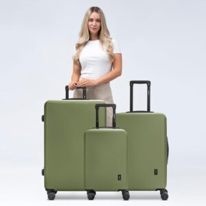 REDOLZ Hartschalen Koffer-Set 3-teilig | Leichte Reise-Trolleys aus hochwertigem, robustem ABS Material | Ultra-leicht für Damen & Herren | 4 Doppelrollen & TSA-Schloss (Essentials 09) – Bild 7