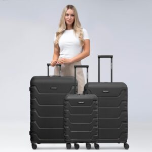 SMARTBOX Hartschalen Koffer-Set 3-teilig | aus hochwertigem, robusten und leichtem Polypropylen Material | 4-Doppelrollen & TSA-Schloss für Damen & Herren (Edition 01) – Bild 3