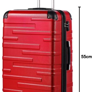 COOLIFE vergrößerbarer ABS Rollkoffer mit TSA-Schloss und 4 Rollen – Bild 8