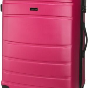 WITTCHEN Großer Koffer Trolley Reisekoffer aus ABS Hartschalenkoffer Trolley 4 Rollen Kombinationsschloss Check-In Gepäck Rosa – Bild 4