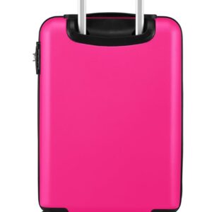 BHPPY Flamingo Pink - Handgepäck-Koffer - 4 Rollen - Leicht - Pink (53 cm) – Bild 6