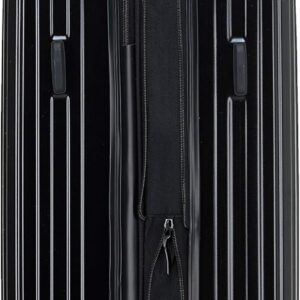 Münicase M816 TSA-Schloss, Dehnungsfuge, Teleskopgriff, Reisekoffer mit 4 Rollen, Hartschale, Mittle 65cm, Schwarz – Bild 3